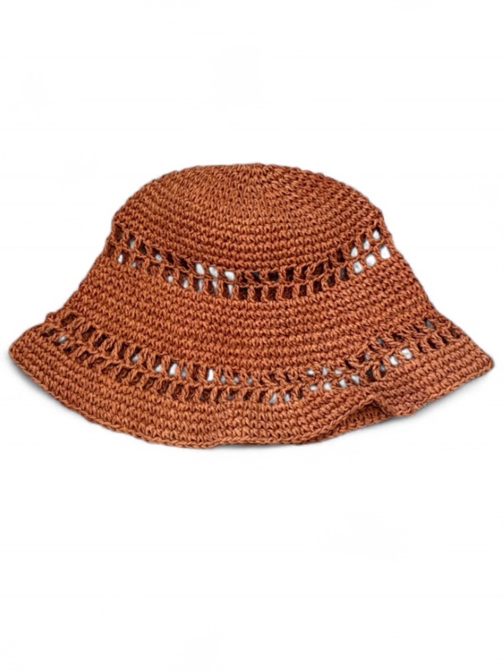 Madewell Lantern Orange Crochet Bucket Hat